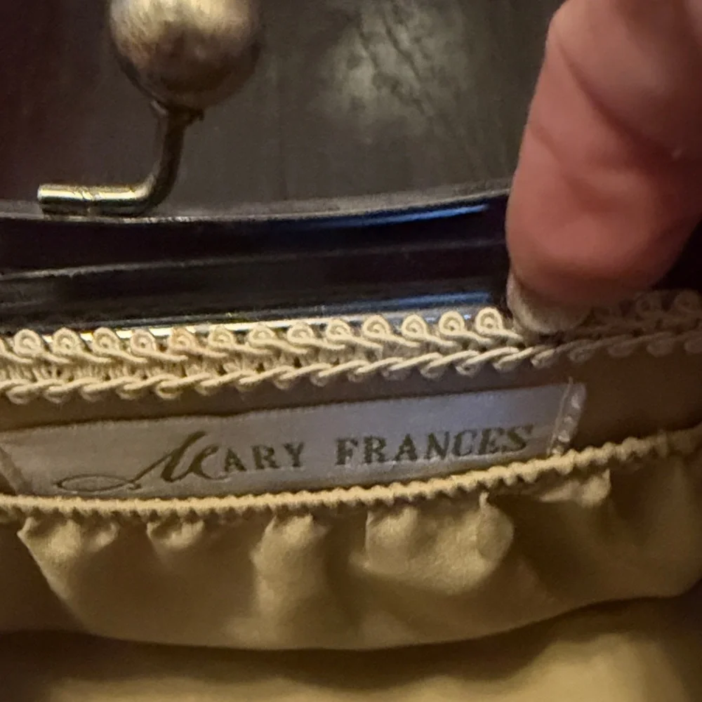 Artisan Floral Embroidered Clutch with Beaded Strap - Picture 5 of 5